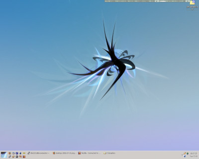 Screenshot of my desktop from July 25, 2006