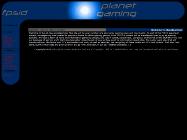 Planetgaming (demo)